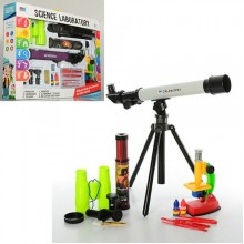 Детский игровой набор микроскоп, телескоп, бинокль, подзорна труба Best Toys (7004A)