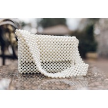 Сумка из акриловых бусин TBH Ivory Bag бежевая (5432000002) Сумка из акриловых бусин TBH Ivory Bag бежевая (5432000002)